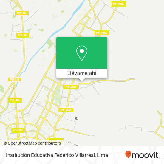 Mapa de Institución Educativa Federico Villarreal