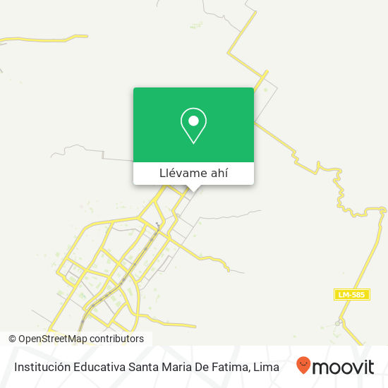 Mapa de Institución Educativa Santa Maria De Fatima