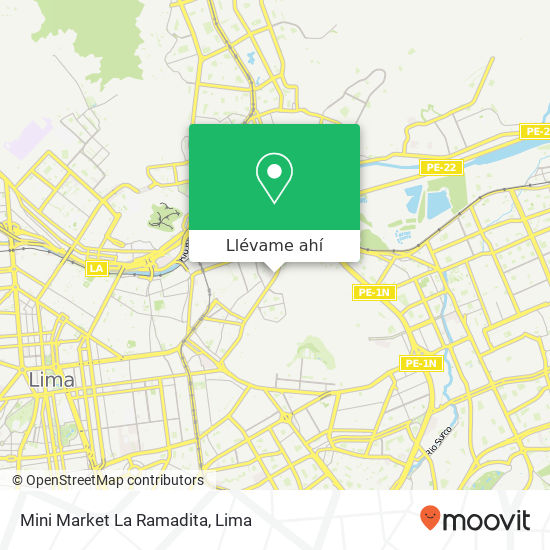 Mapa de Mini Market La Ramadita