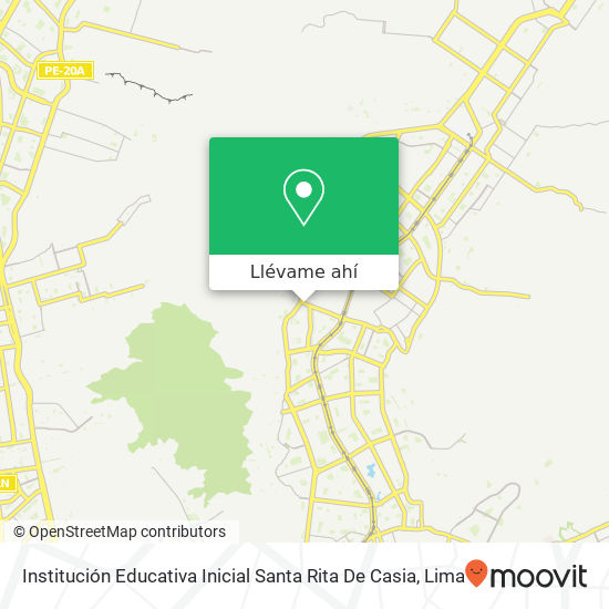 Mapa de Institución Educativa Inicial Santa Rita De Casia