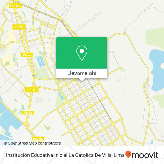 Mapa de Institución Educativa Inicial La Catolica De Villa