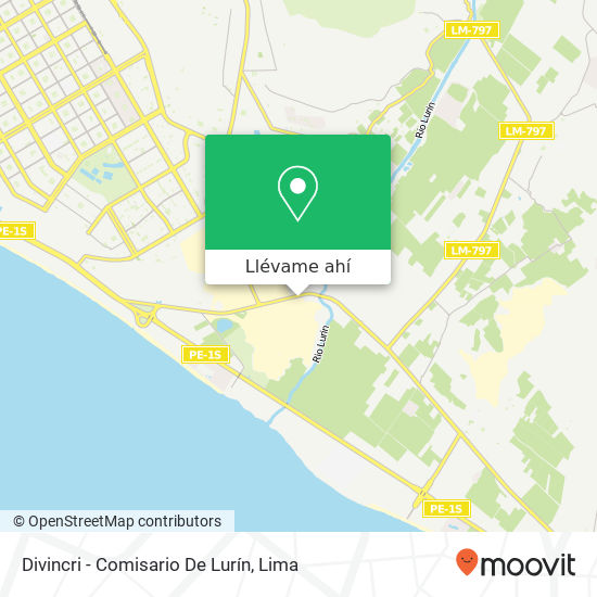 Mapa de Divincri - Comisario De Lurín