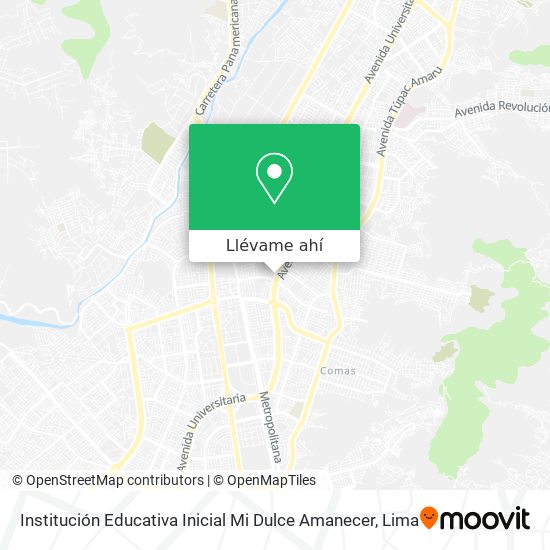 Mapa de Institución Educativa Inicial Mi Dulce Amanecer