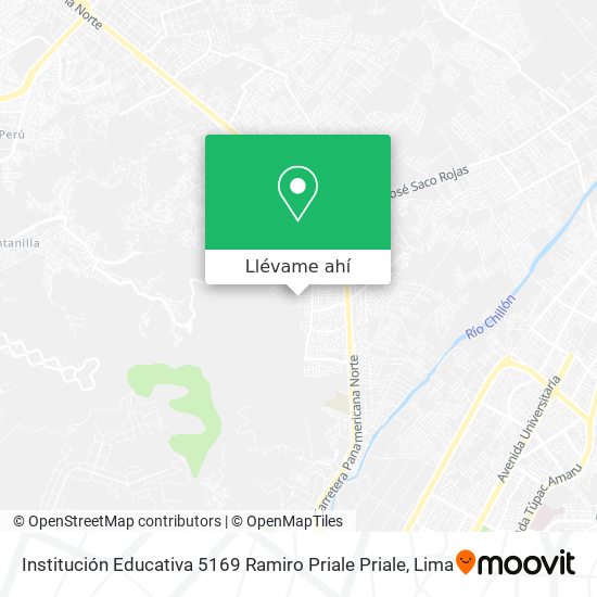 Mapa de Institución Educativa 5169 Ramiro Priale Priale