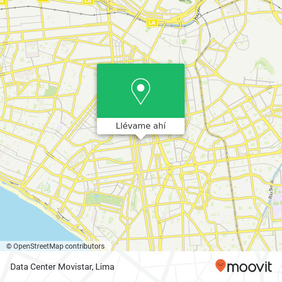 Mapa de Data Center Movistar