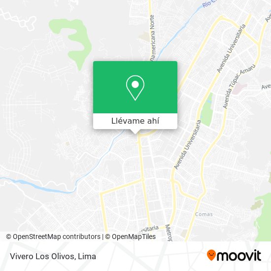 Mapa de Vivero Los Olivos