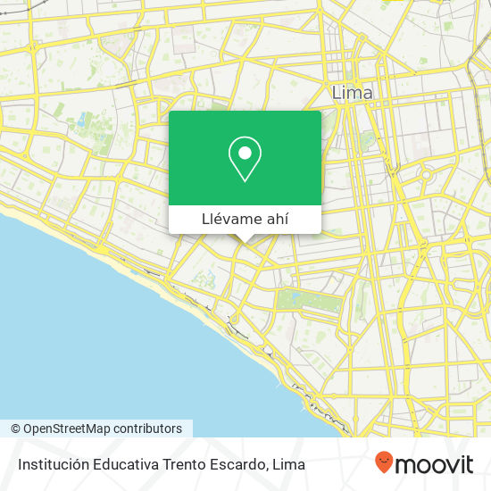 Mapa de Institución Educativa Trento Escardo