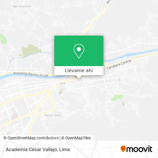 Mapa de Academia César Vallejo