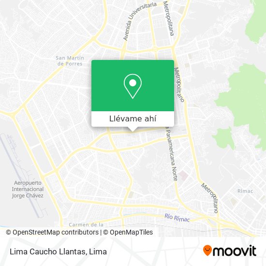 Mapa de Lima Caucho Llantas