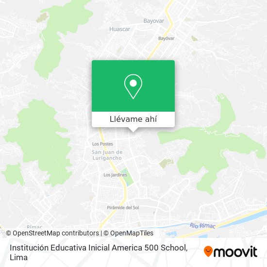 Mapa de Institución Educativa Inicial America 500 School