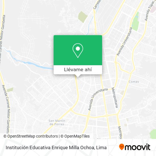 Mapa de Institución Educativa Enrique Milla Ochoa