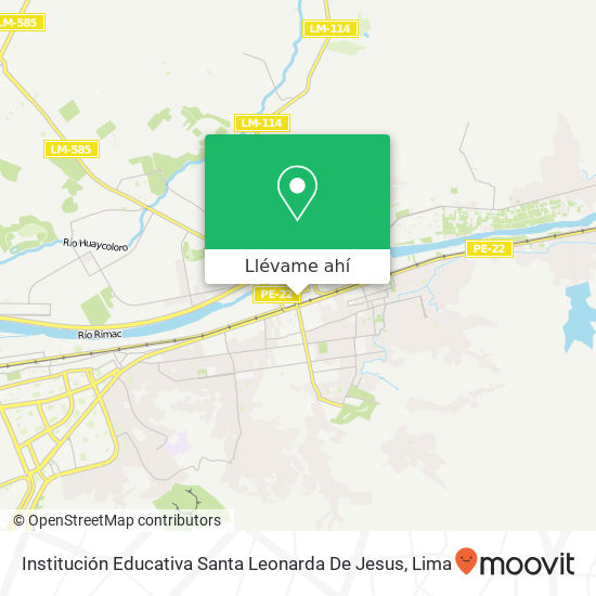 Mapa de Institución Educativa Santa Leonarda De Jesus