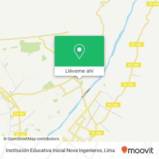 Mapa de Institución Educativa Inicial Nova Ingenieros