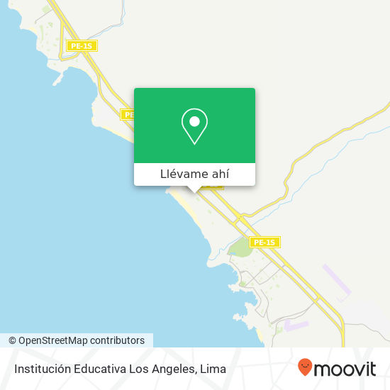 Mapa de Institución Educativa Los Angeles