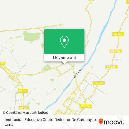 Mapa de Institución Educativa Cristo Redentor De Carabayllo