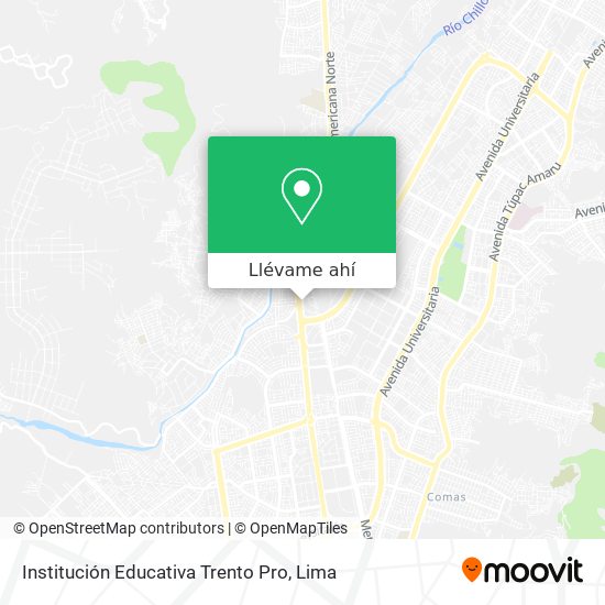 Mapa de Institución Educativa Trento Pro