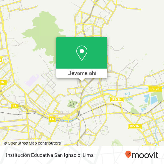 Mapa de Institución Educativa San Ignacio