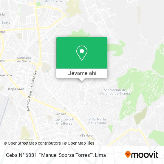 Mapa de Ceba N° 6081 ""Manuel Scorza Torres""
