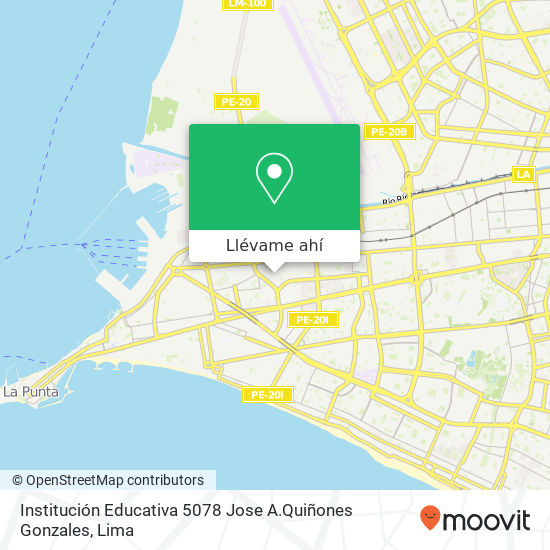 Mapa de Institución Educativa 5078 Jose A.Quiñones Gonzales