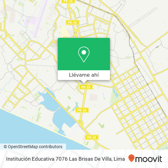 Mapa de Institución Educativa 7076 Las Brisas De Villa