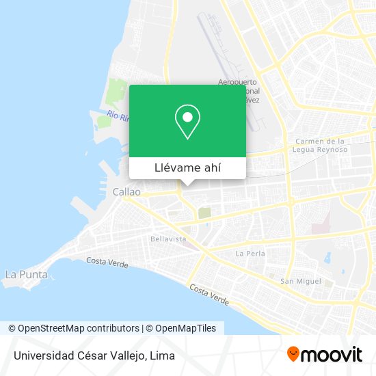 Mapa de Universidad César Vallejo