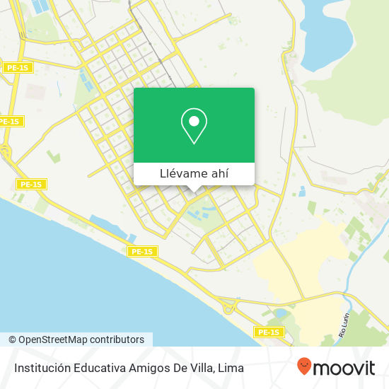 Mapa de Institución Educativa Amigos De Villa