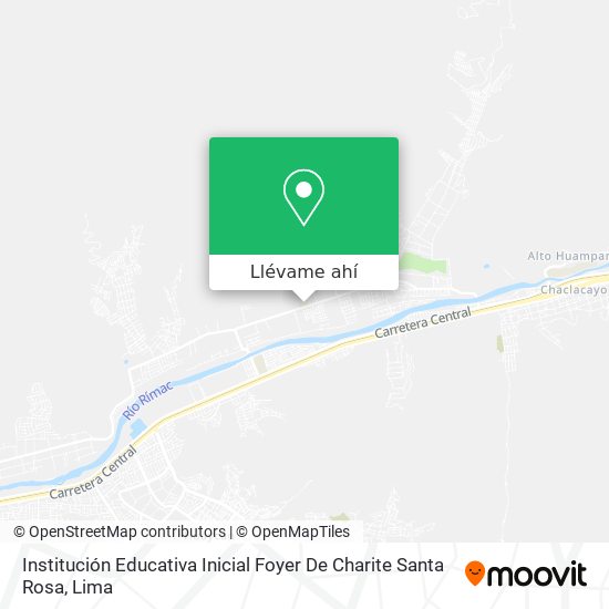 Mapa de Institución Educativa Inicial Foyer De Charite Santa Rosa