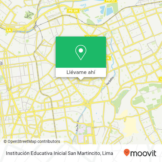 Mapa de Institución Educativa Inicial San Martincito