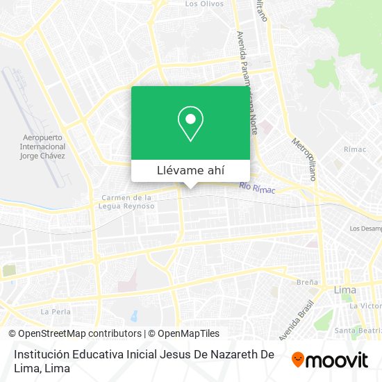Mapa de Institución Educativa Inicial Jesus De Nazareth De Lima