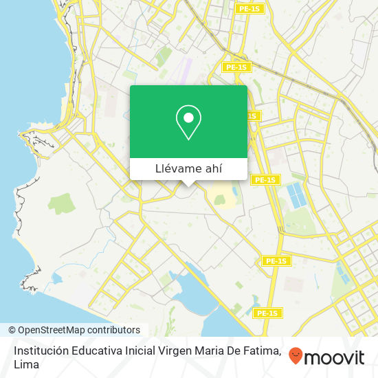 Mapa de Institución Educativa Inicial Virgen Maria De Fatima