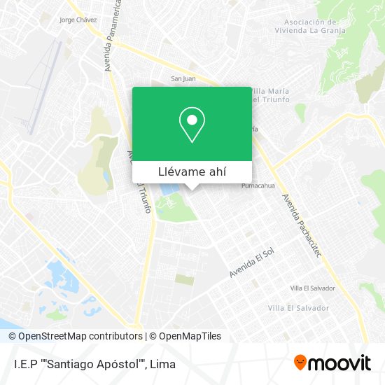 Mapa de I.E.P ""Santiago Apóstol""