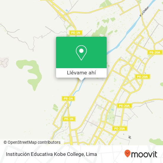 Mapa de Institución Educativa Kobe College