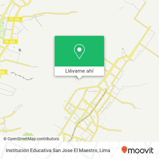 Mapa de Institución Educativa San Jose El Maestro