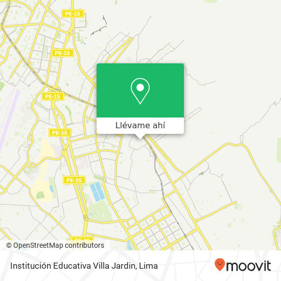 Mapa de Institución Educativa Villa Jardin