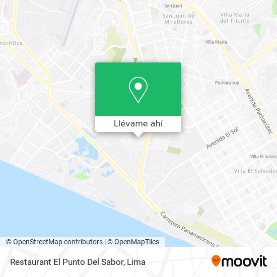 Mapa de Restaurant El Punto Del Sabor