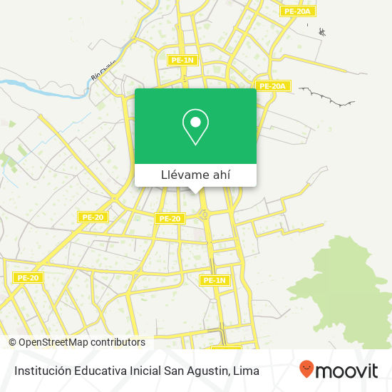 Mapa de Institución Educativa Inicial San Agustin