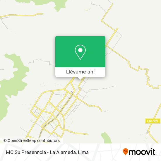 Mapa de MC Su Presenncia - La Alameda