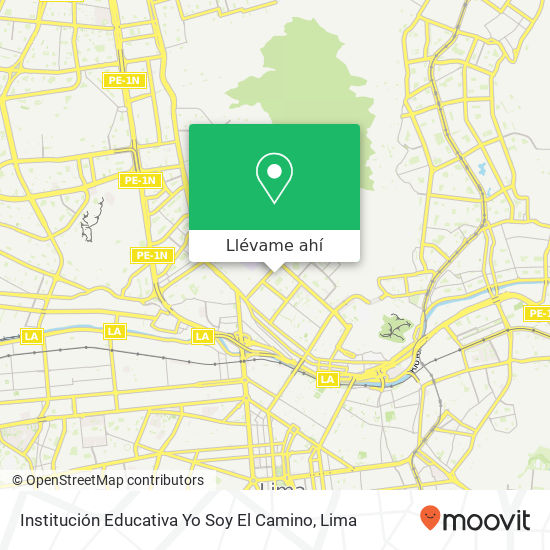 Mapa de Institución Educativa Yo Soy El Camino