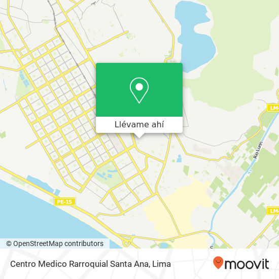 Mapa de Centro Medico Rarroquial Santa Ana