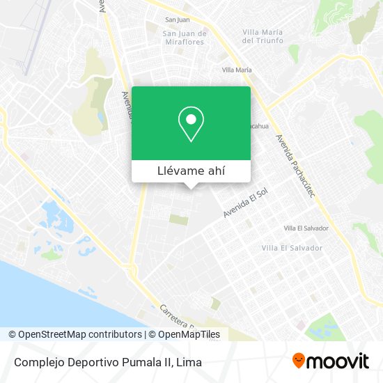 Mapa de Complejo Deportivo Pumala II