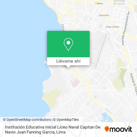 Mapa de Institución Educativa Inicial Liceo Naval Capitan De Navio Juan Fanning Garcia