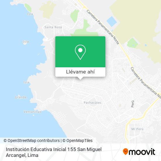 Mapa de Institución Educativa Inicial 155 San Miguel Arcangel