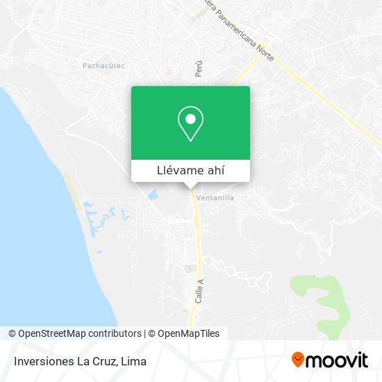 Mapa de Inversiones La Cruz