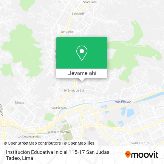 Mapa de Institución Educativa Inicial 115-17 San Judas Tadeo