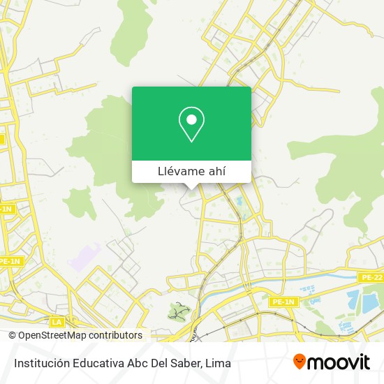 Mapa de Institución Educativa Abc Del Saber
