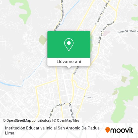Mapa de Institución Educativa Inicial San Antonio De Padua