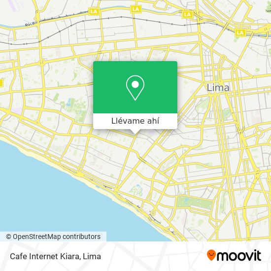 Mapa de Cafe Internet Kiara