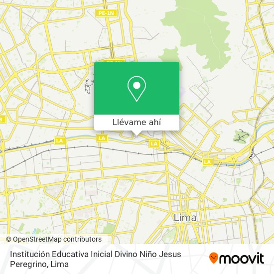 Mapa de Institución Educativa Inicial Divino Niño Jesus Peregrino
