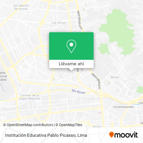 Mapa de Institución Educativa Pablo Picasso