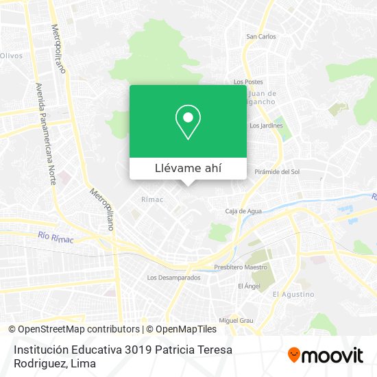 Mapa de Institución Educativa 3019 Patricia Teresa Rodriguez